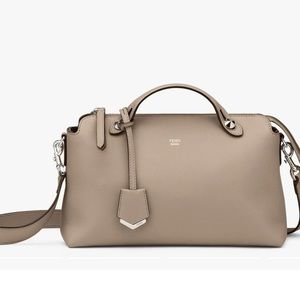 Fendi By the Way Small Boston Bag Gray
